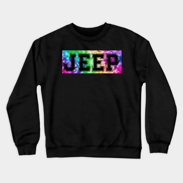 Jeep tie dye Crewneck Sweatshirt by Jhontee